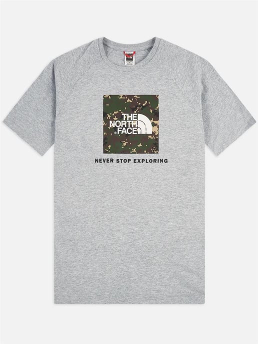 The North Face Heren Reglan Sleeve NSE T Shirt Grijs - Image 5