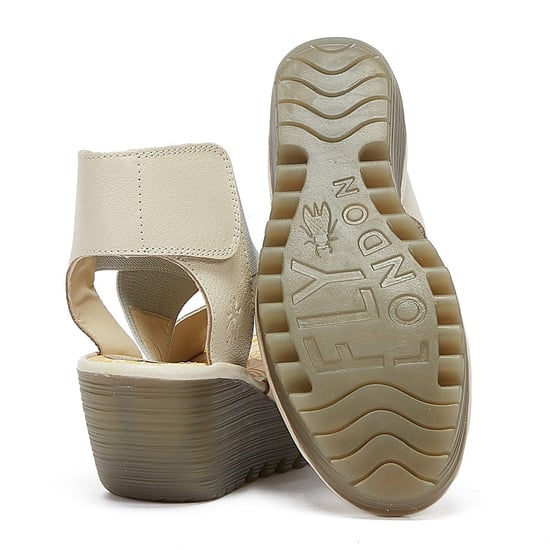 Fly London Yuba Dames Off White Sandalen - Image 4