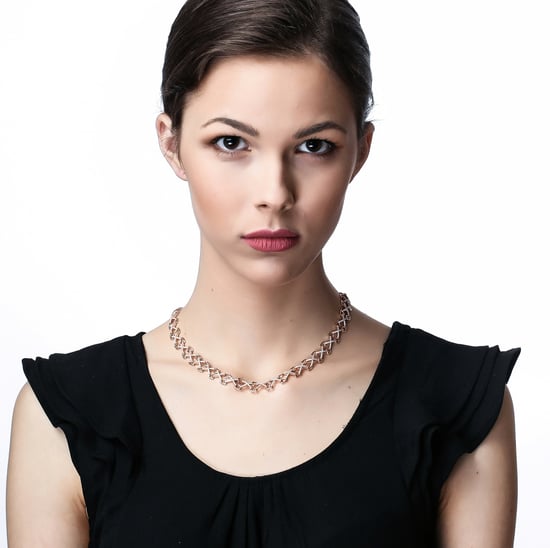 Orphelia Dames 925 Sterling Zilveren Ketting - Zilver/Roos ZK-7212 - Image 4