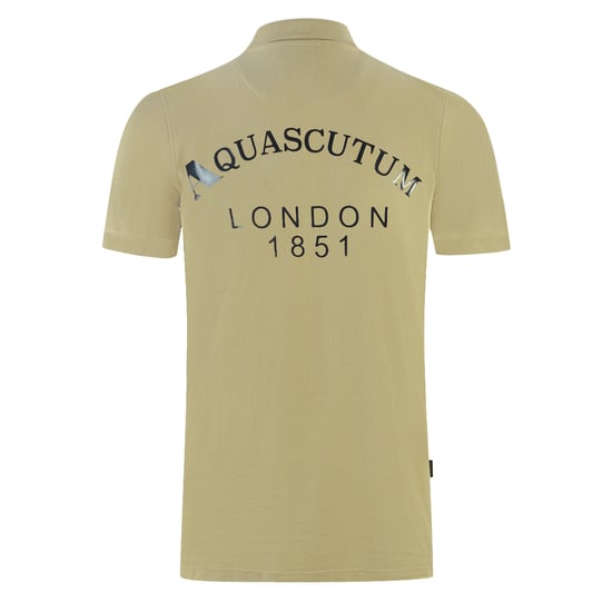 Aquascutum London 1851 Beige Polo Shirt - Image 2