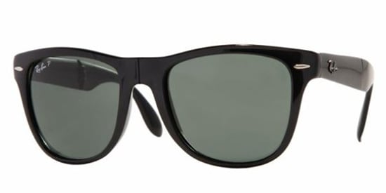 Ray-Ban Zonnebril Vouwbare Wayfarer 4105 Zwart Groen Gepolariseerd 601/58 54mm - Image 1