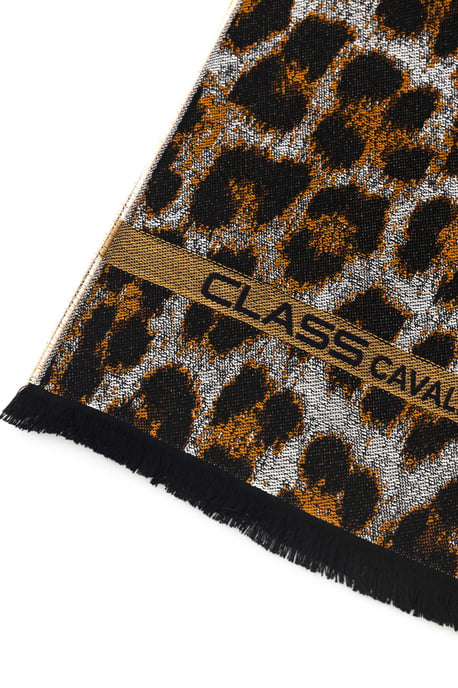 Cavalli Class Heren Bruine Wollen Sjaal - Image 2