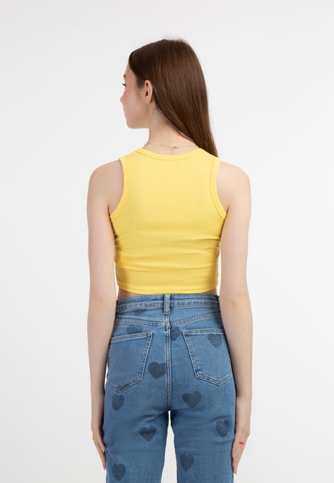 Mymo Tanktop Dames lichtgeel - Image 4