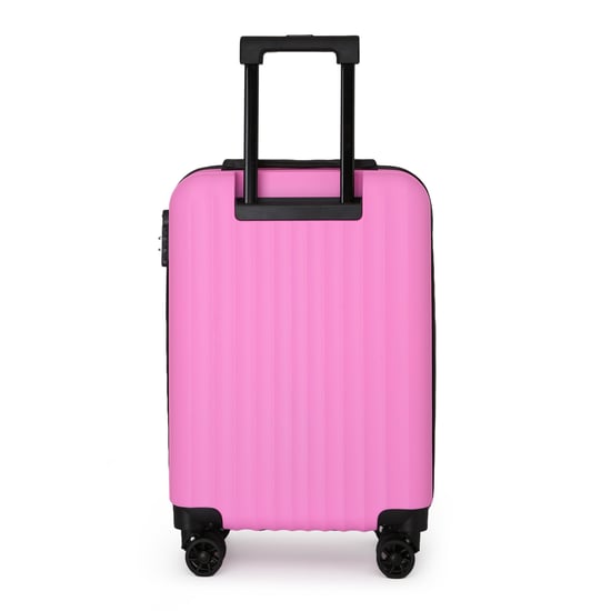 Hard Shell ABS Pink Suitcase 8 Wheel Travel Case Holiday Bags