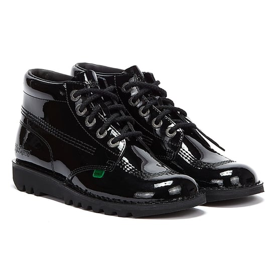 Kickers Kick Hi Dames Laklaarzen - (Zwart) - Image 1