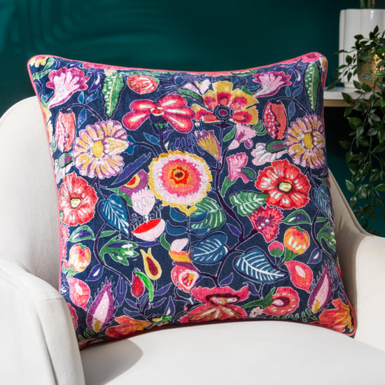 Wylder Tropics Glorine Velours Kussenhoes met Piping - Image 5