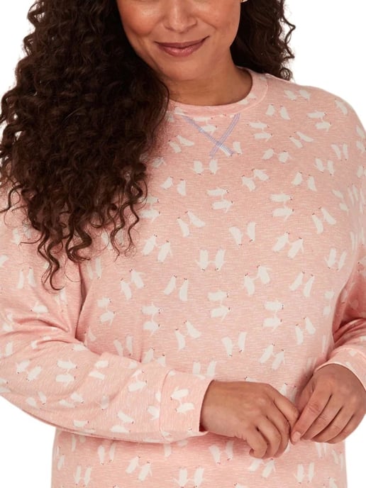 Penguin Print Long Sleeve Pyjama Set