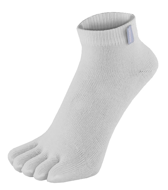 TOETOE - Heren & Dames Essentiële Vochtafvoerende Katoenen Enkelteen Sokken - Wit - Image 1