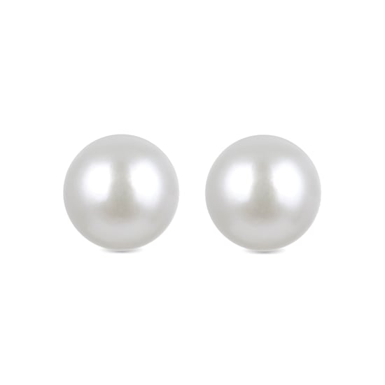 Luxenter oorbellen, Basis 925 sterling zilver en witte parel met 18 karaat geelgouden afwerking - Image 1