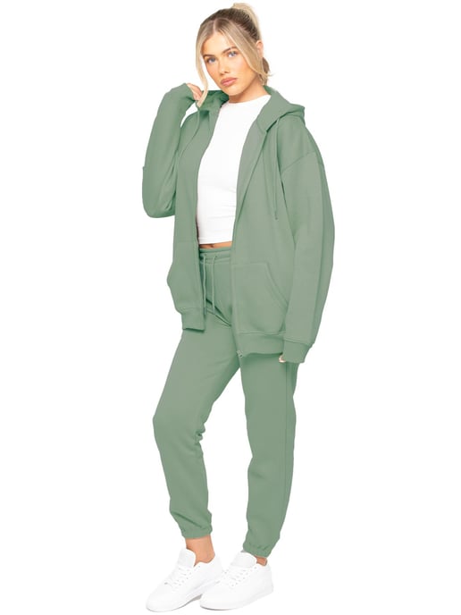 Enzo | Womens Oversized Zip Up Hoodie - Image 4