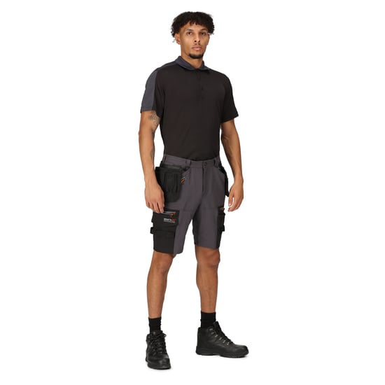Regatta Heren Infiltrate Afneembare Holster Pocket Shorts (Strijkijzer/zwart) - Image 4