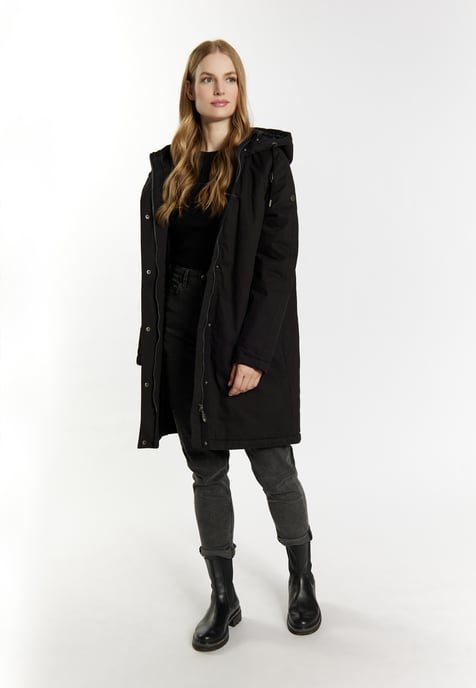 Dreimaster Winter parka Dames zwart - Image 2