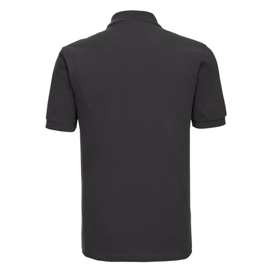 Russell Heren Klassiek Katoenen Polo Shirt (Zwart) - Image 2