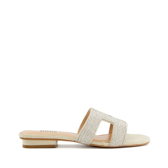 Dune Loupe Synthetische Zilveren Sandalen Voor Dames - Image 1
