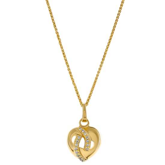 Orphelia 'Amore' Dames 925 Sterling Zilveren Hanger met Ketting - Goud ZH-7577/G - Image 1