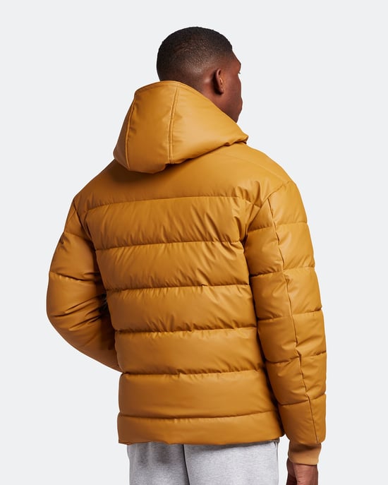 Lyle & Scott jubileum gouden rubberen pufferjack - Image 3