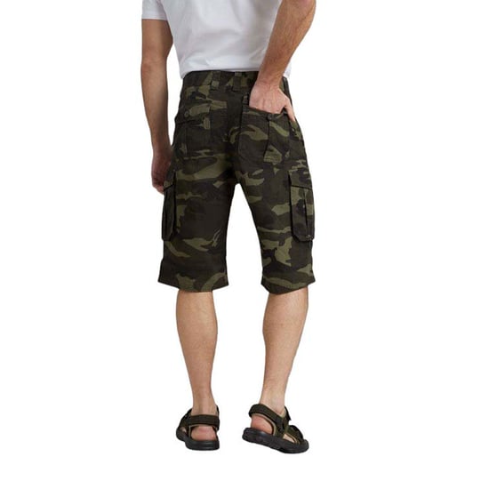 Mountain Warehouse Heren Camo Cargo Shorts (Khaki Groen/Zwart) - Image 6