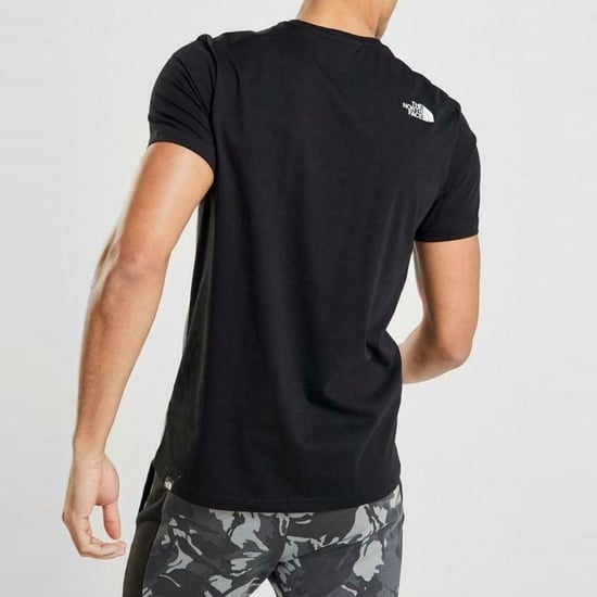 The North Face Heren Geweven Colour Block T-shirt Zwart - Image 2