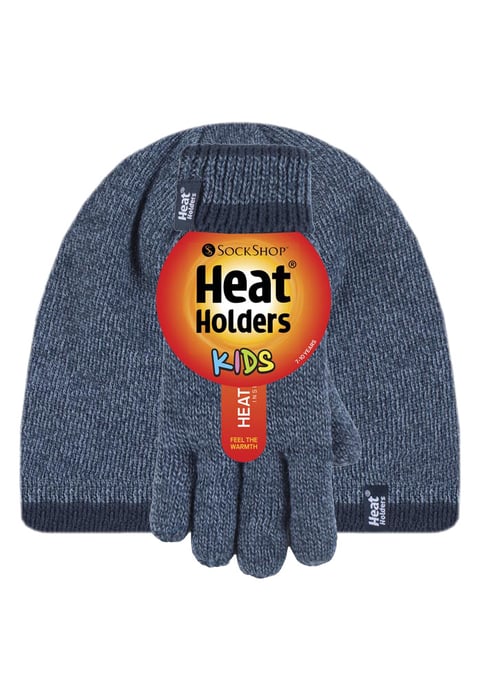 Heat Holders Kinderen Jongens Turn Over Hat Handschoenen Set - DN2P8 - Image 2