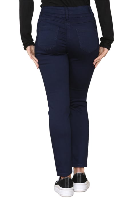 M&Co Womens Lift & Shape Slim Leg Jeans in Indigoblauw - Image 2