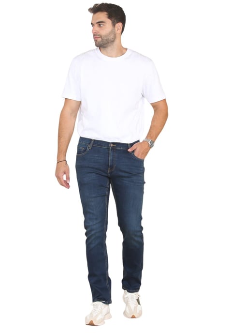 MYT Herenjeans met rechte pijpen, hyperstretch denim in donkerblauw - Image 6