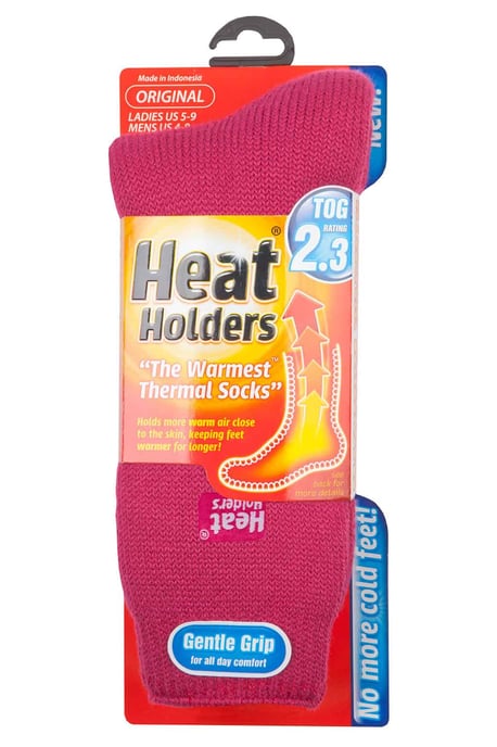 Heat Holders - Dames originele thermo sokken - Framboos - Image 2