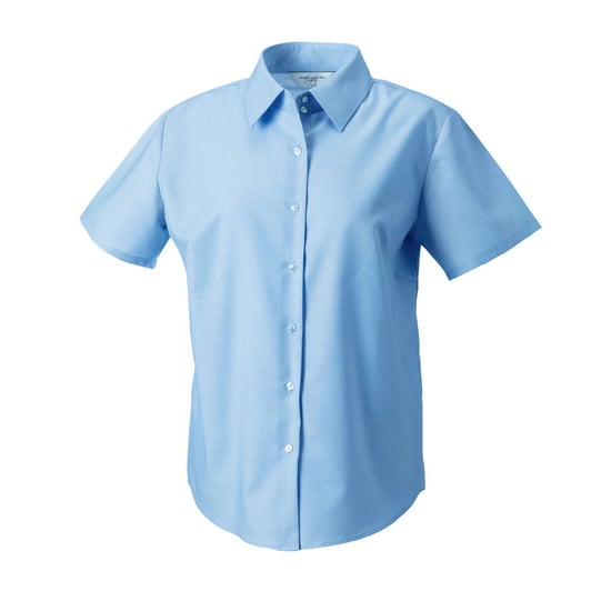 Russell Collection Dames/Dames Oxford Overhemd Met Korte Mouwen (Oxford Blauw) - Image 1