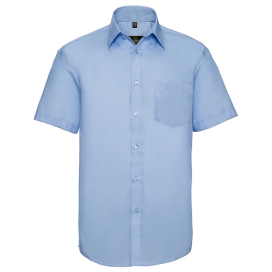 Russell Collection Heren Classic Ultimate Non-Iron Shirt met Korte Mouwen (Heldere lucht) - Image 1