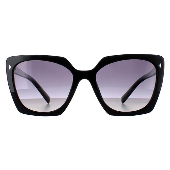 Prada Square Womens Black Grey Gradient Polarized PR23ZS