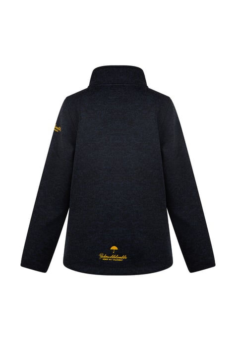 Schmuddelwedda Gebreide fleece jas meisjes (kinderen) marine gem - Image 4