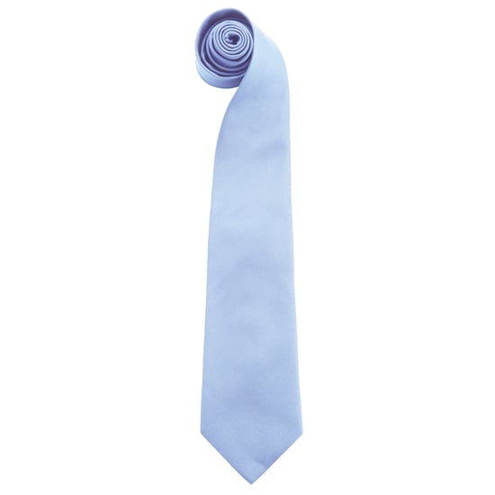Premier Heren “Kleuren” Effen Mode / Zakelijke Stropdas (Midden Blauw) - Image 1