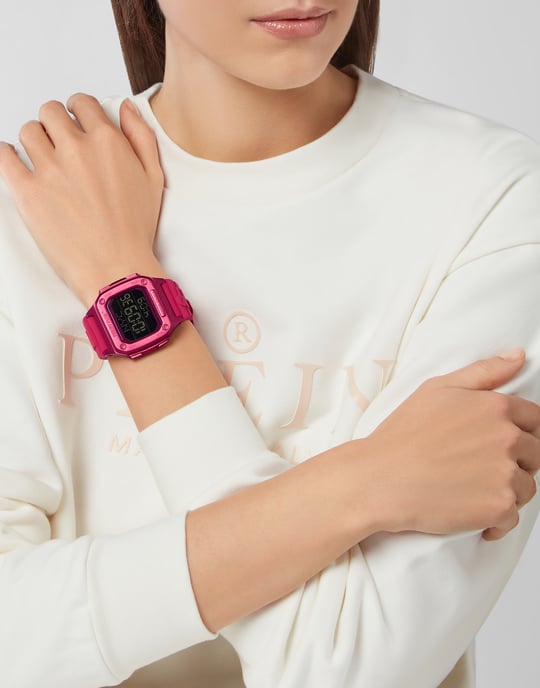 Philipp Plein Hyper $hock Dames Horloge Roze PWHAA0121 - Image 3