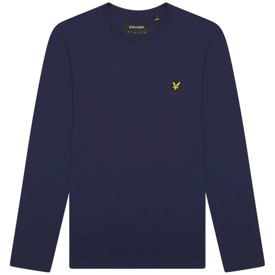 Lyle & Scott Gewoon T-shirt met lange mouwen in Marine - Image 3