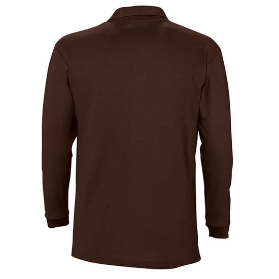 SOLS Volwassen uniseks Winter II poloshirt met lange mouwen (Chocolade) - Image 2