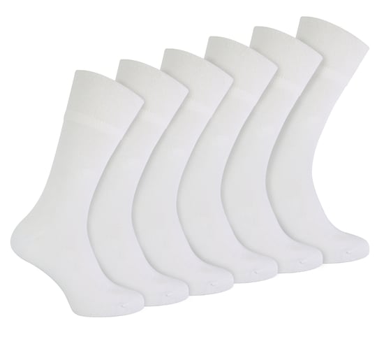 IOMI - Set van 6 naadloze bamboesokken voor diabetischei - Wit - Image 1