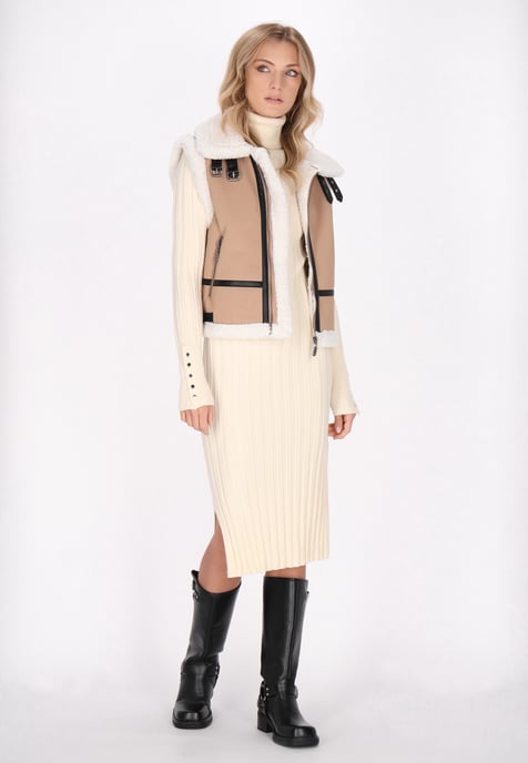 Dreimaster Waistcoat Dames Kameel - Image 2