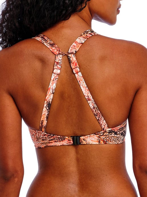 Desert Cat High Apex Bikini Top