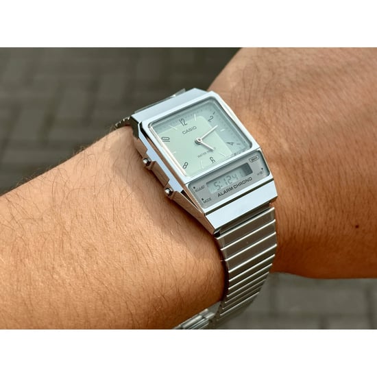 Casio Casio Collectie Vintage Heren Zilver Horloge AQ-800E-3AEF - Image 2
