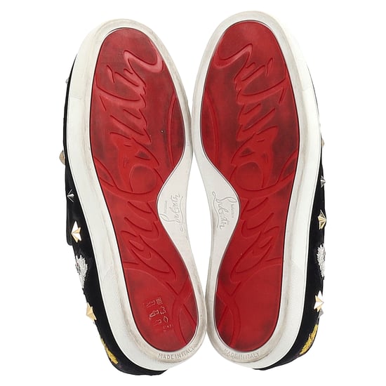 Christian Louboutin Mister Academy Slip On Sneakers In Zwart Fluweel - Image 6