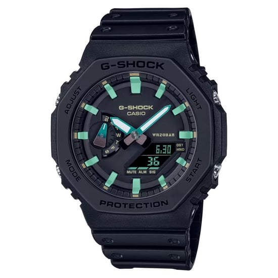 Casio G-shock Heren Zwarte Horloge GA-2100RC-1AER - Image 1