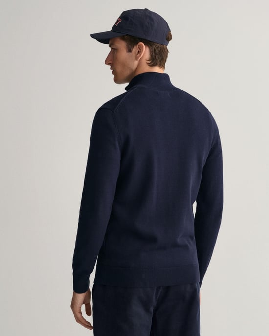 GANT Heren Casual Katoenen Rits Vest - Image 2