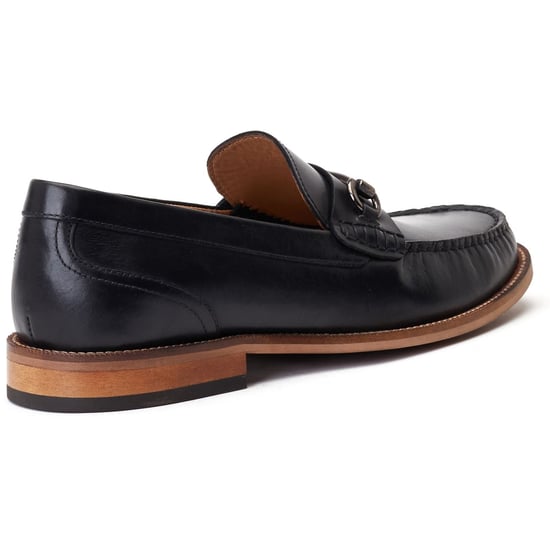 Base London Madison leren herenpantoffels zwart - Image 2