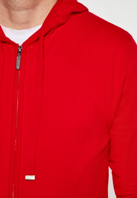 Mo Jas met capuchon Heren rood - Image 3