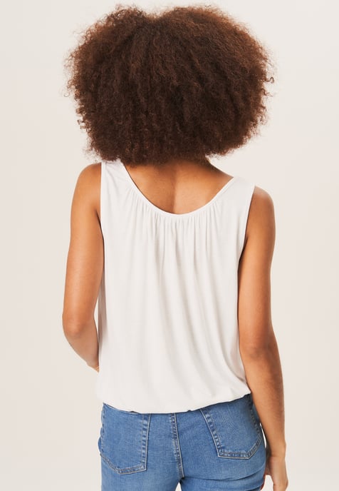 Rouse hals oversized mouwloze top - Image 3