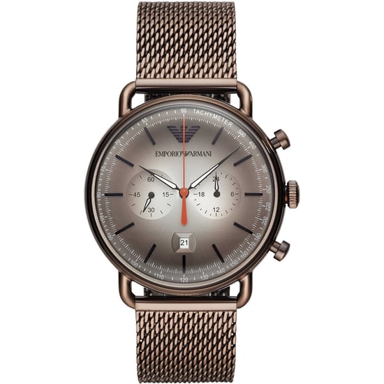 Emporio Armani AR11169 Bruin Mesh Chronograaf Herenhorloge - Image 1