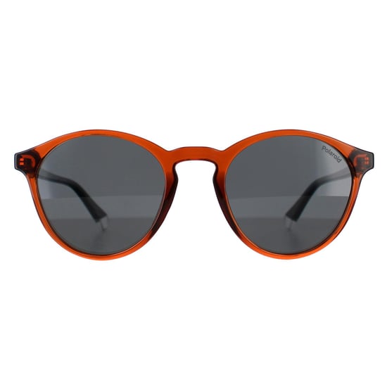 Polaroid Round Mens Brown Grey Polarized PLD 4153/S