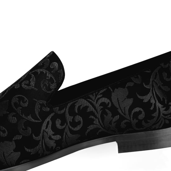 Heren Penny Loafers met Elegante Jacquard Zwart - Image 6
