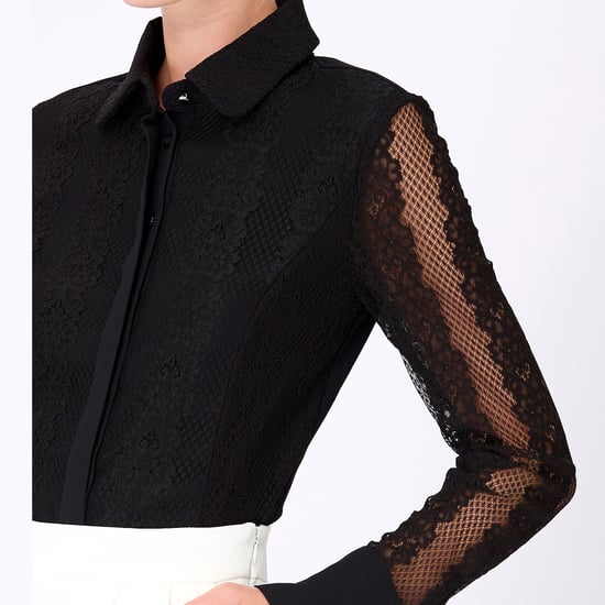 Lange mouwen Lace Tailor Shirt - Image 3