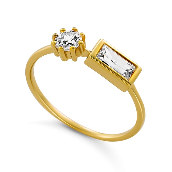 Orphelia 'Madelyn' Dames 925 Sterling Zilveren Ring - Goud ZR-7583/G - Image 1