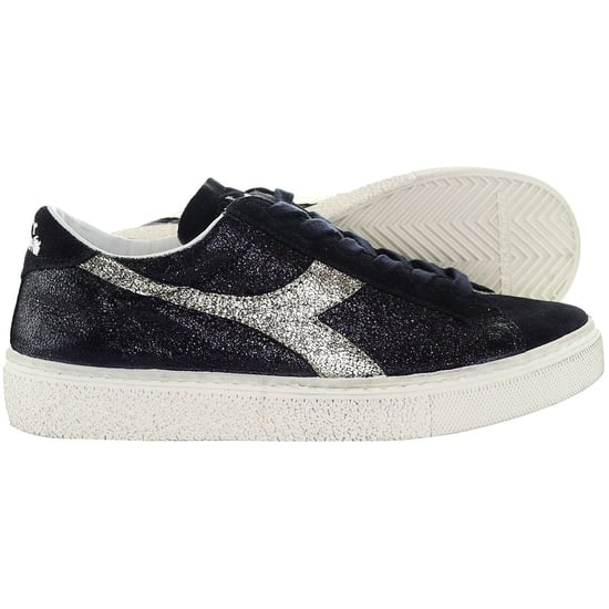 Diadora Montecarlo Glitter Vuil Dames Zwarte Sneakers - Image 4